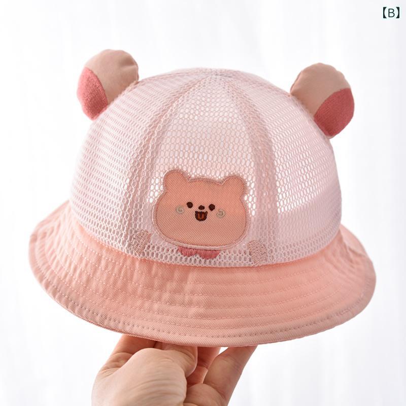 バケット ハット 帽子 ベビー 赤ちゃん サンハット 日よけ かわいい 夏 薄手 太陽 ...