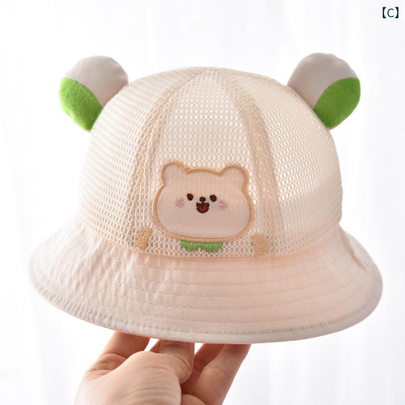 バケット ハット 帽子 ベビー 赤ちゃん サンハット 日よけ かわいい 夏 薄手 太陽 ...