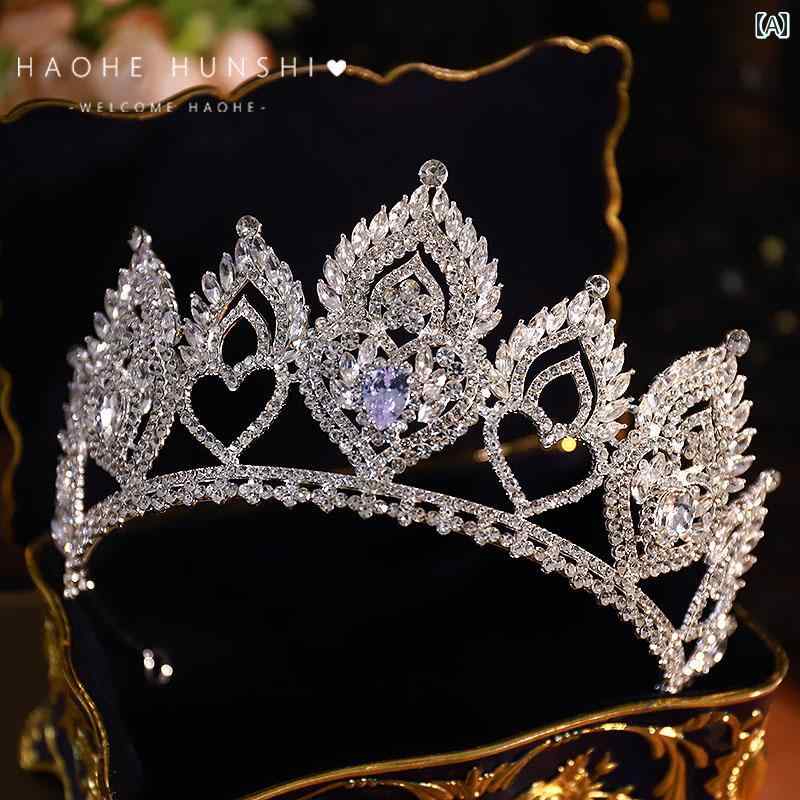 レディース ティアラ 花嫁 結婚式 パーティー プリンセス エレガント 上品 ヘアーアクセサリー ゴージャス ウエディング 誕生日パーティー