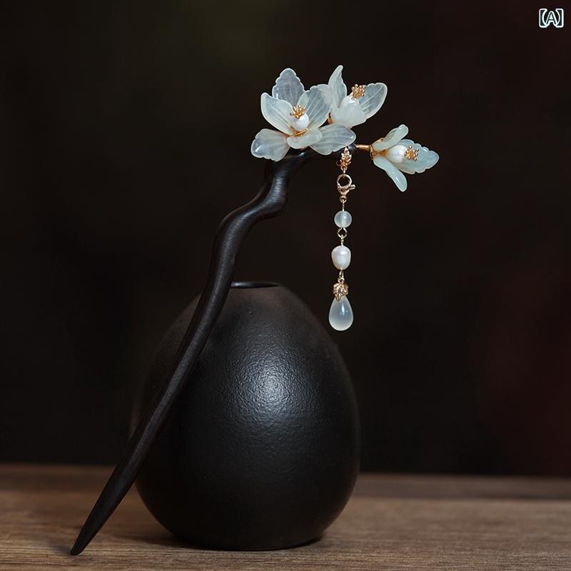 ヘアピン 簪 ヘアアクセサリー 髪留め 髪飾り レディース レディース かんざし モダン アップヘア お団子ヘア 花モチーフ 映える ギフト チャーム 華やか ...