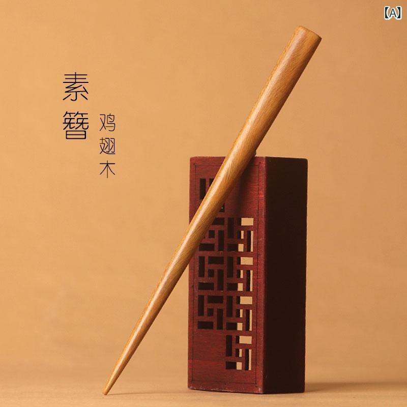 かんざし レディース ヘアアクセサリー 簪 エスニック 髪飾り 無地 プレート レトロ 木 緑白檀 黒白檀 シンプル モダン 普段使い 素材 レディース