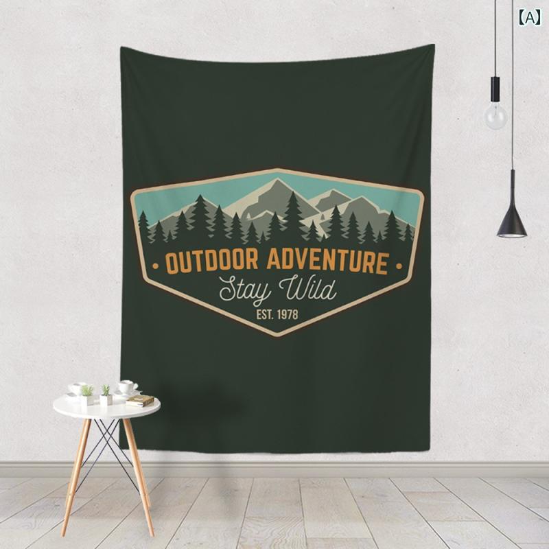 タペストリー 壁掛け ウォールデコ インテリア キャンプ カントリー 背景布 写真撮影 室内装飾品 おし..