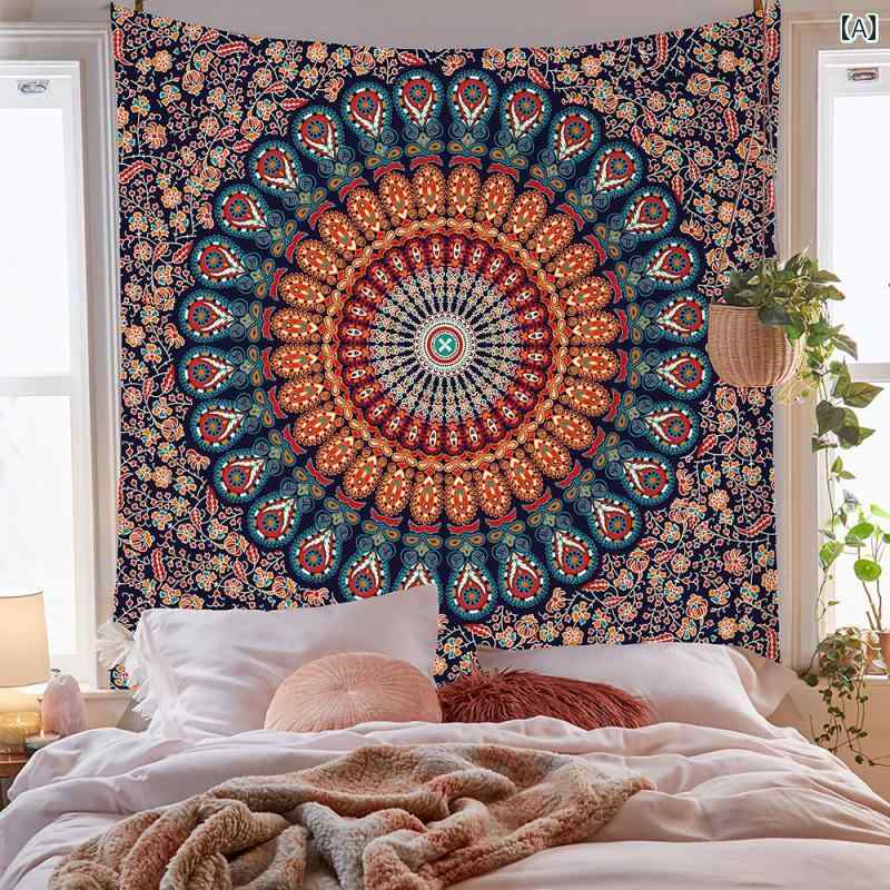 タペストリー 壁掛け ウォールデコ インテリア アクセサリー エスニック スピリチュアル 柄 背景 写真..