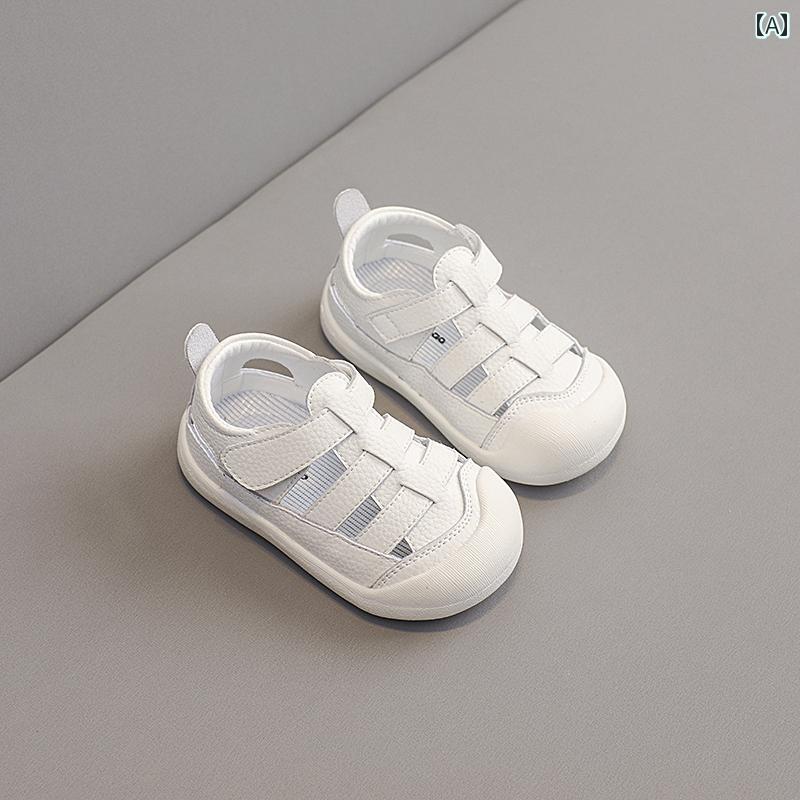 ベビー キッズ シューズ カジュアル スポーツ 夏 サンダル 夏 ソフトソール 滑りにくい アンチキック 軽量 幼児 通気性 靴 子供