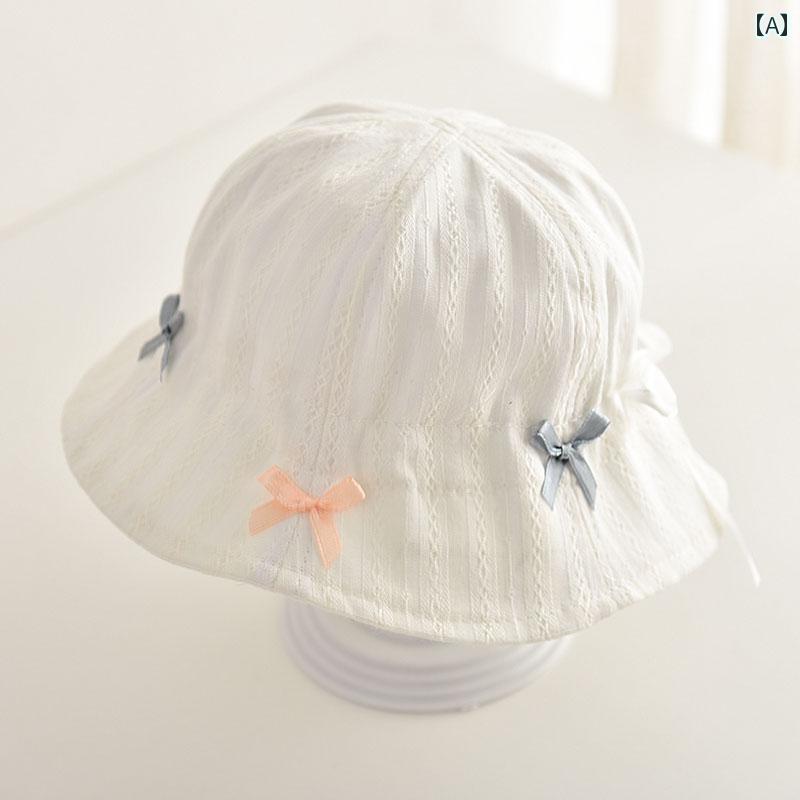 ベビー 帽子 赤ちゃん 新生児 春夏秋 バケットハット 子供 日除け かわいい おしゃれ 被りやい 快適 通気性 柔らかい 誕生日 プレゼント