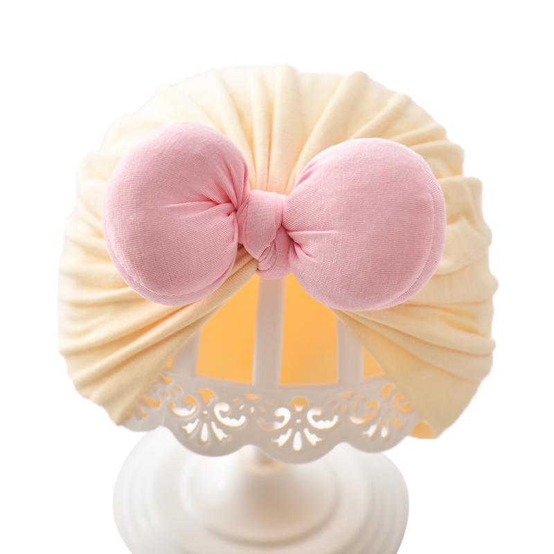 ベビー 帽子 ターバンキャップ 写真撮影 ストレッチ性 リボン 無地 インド風 頭 ヘッド 保護 雑貨 かわ..