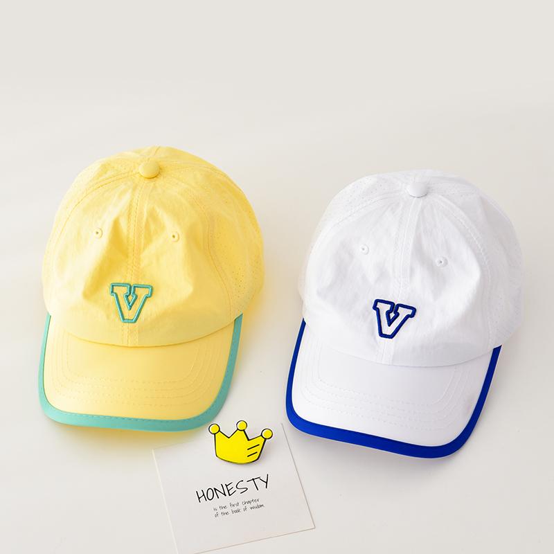 ベビー 帽子 キャップ ひさし帽 UVカット 速乾 日除け 頭 ヘッド 保護 雑貨 かわいい 幼児 赤ちゃん 装飾 屋外 外出 レジャー 子供