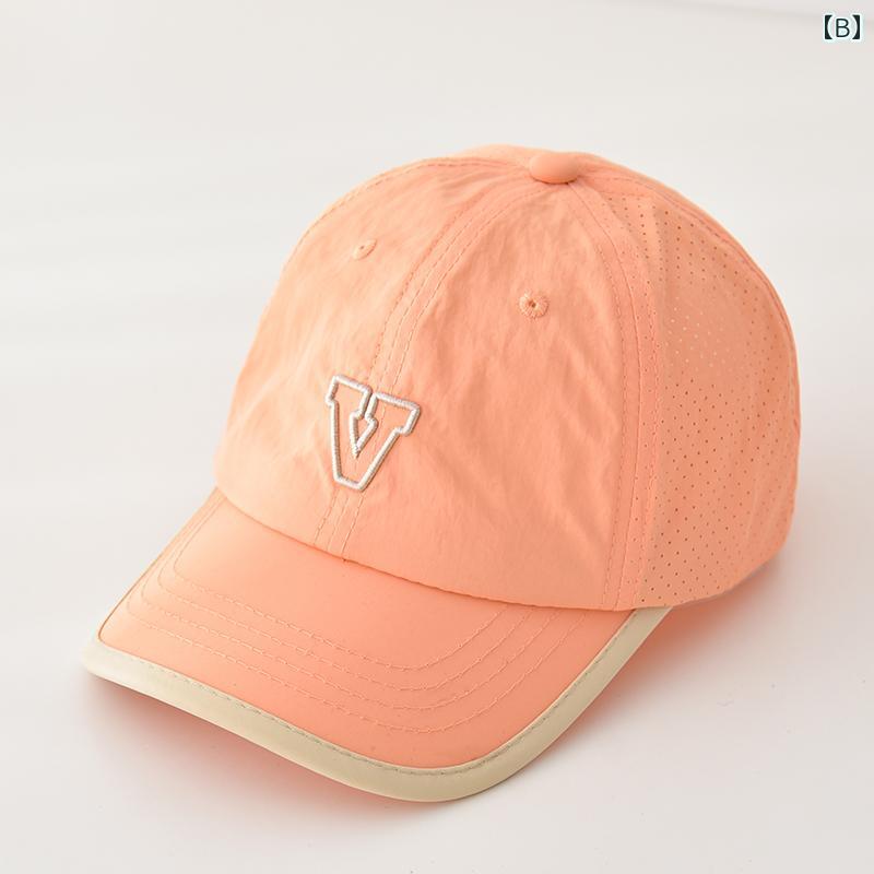ベビー 帽子 キャップ ひさし帽 UVカット 速乾 日除け 頭 ヘッド 保護 雑貨 かわい...