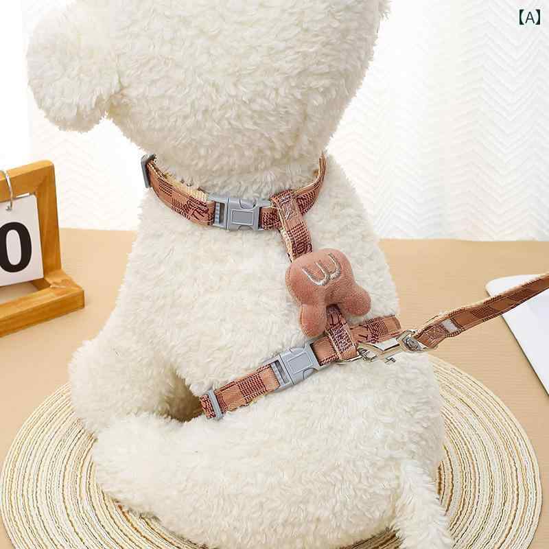 ハーネス リード 牽引 お散歩 屋外 シンプル アクセサリー ペット 犬 猫 小型 ペット品 ペット愛好家 わん にゃん