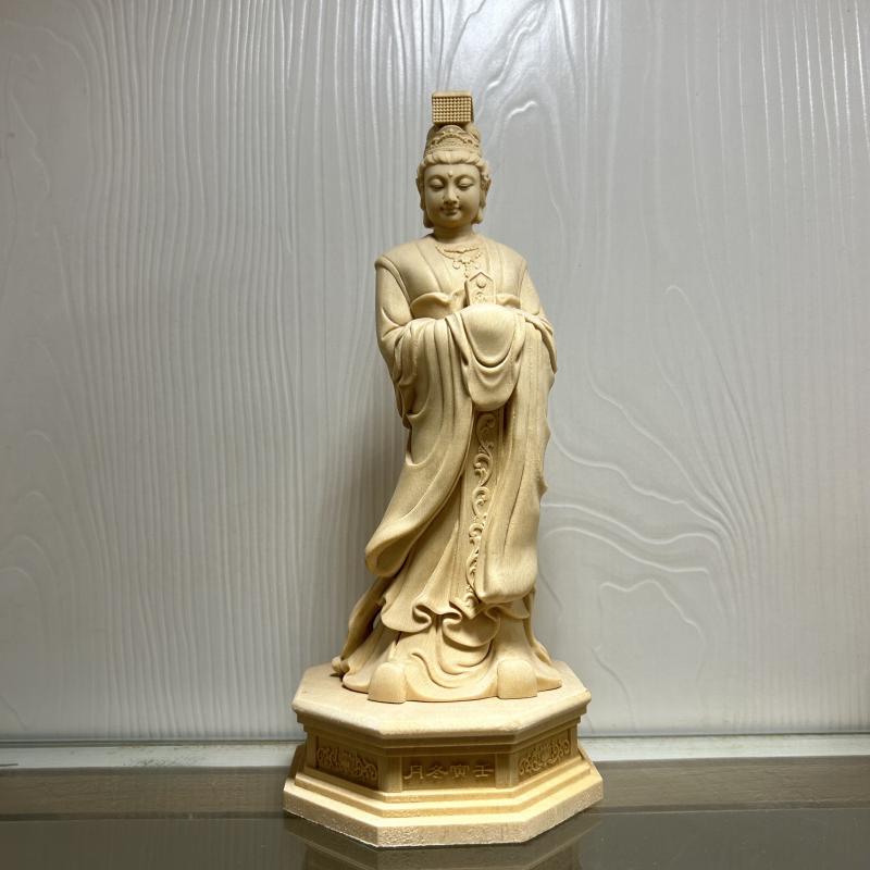 仏像 置物 木 仏具 神具 インテリア ディスプレイ レトロ 小物 アート 縁起物 彫刻 菩薩 佛像 仏陀 チ..