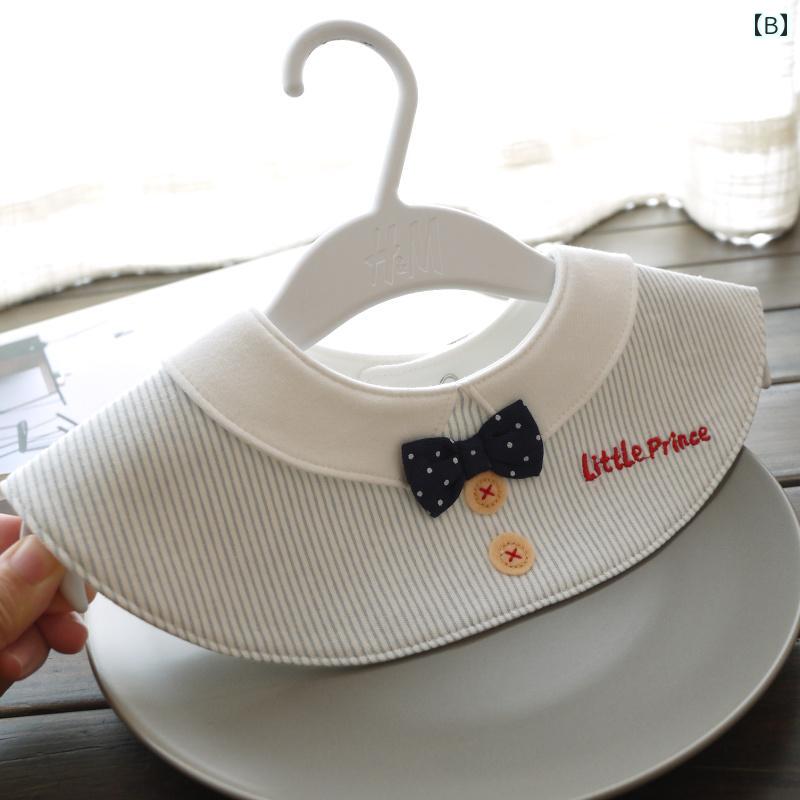 スタイ ダブル 防水 綿 刺繍 プリント ベビー ソフト 唾液 コットン ナプキン 柔ら...