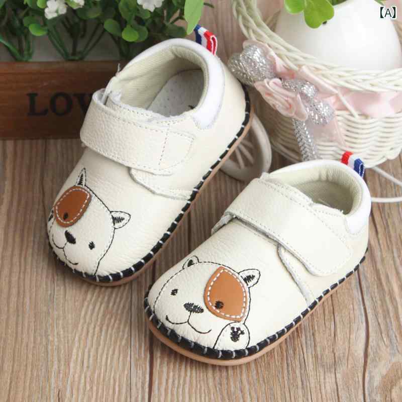 ベビー キッズ シューズ カジュアル レザー スニーカー 滑りにくい ソフトソール 通気性 幼児 牛革 赤..