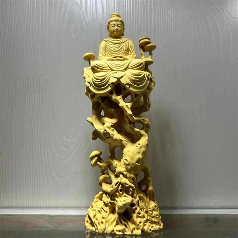 仏像 置物 木 仏具 神具 インテリア 祈り ディスプレイ レトロ 小物 アート 縁起物 彫刻 菩薩 佛像 仏..