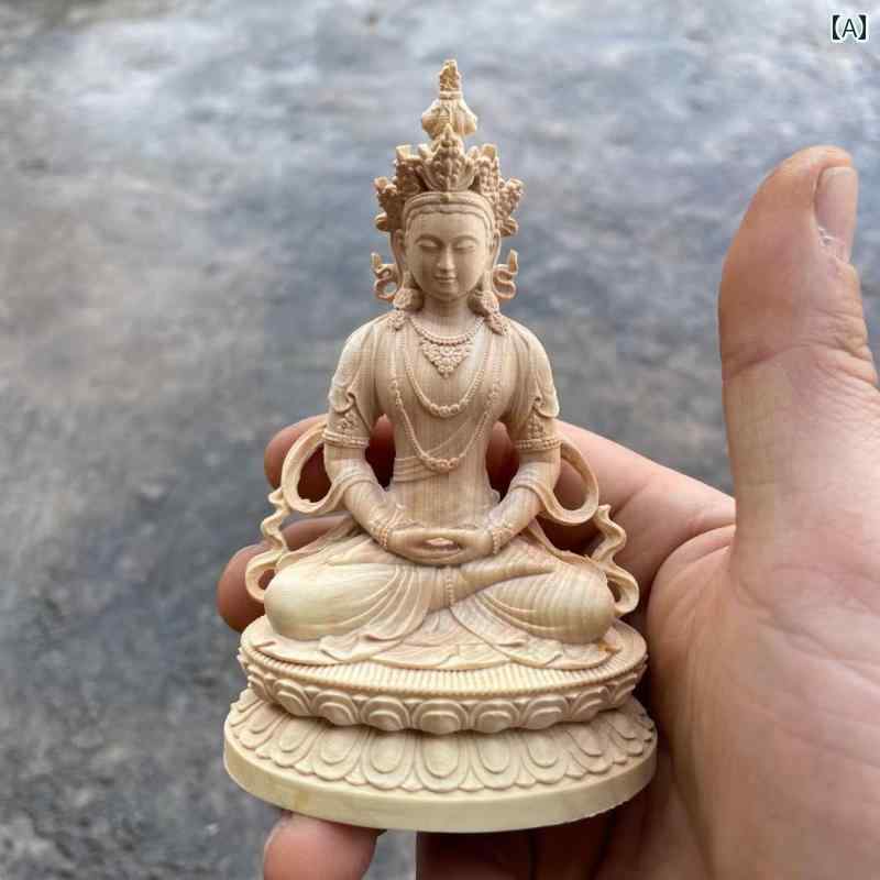 財神 置物 木 仏具 神具 インテリア ディスプレイ レトロ 小物 アート 癒し 縁起物 彫刻 菩薩 仏像 仏..