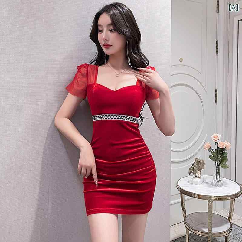 キャバドレス パーティー ミニスカート 接客 ラウンジ キャバ 夜の蝶 アゲハ 衣装 ワンピース ヒップラインフィット タイト セクシー 魅惑 艶やか アーバン スタイリッシュ レディース