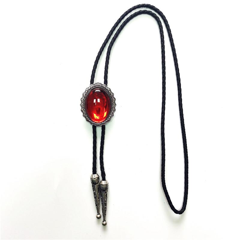 メンズ カジュアル ループタイ ボロタイ ネクタイ シェリダン レース レトロ 英国 宝石 西洋 オーバル ..