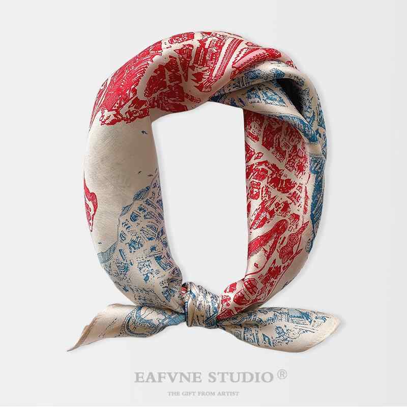 レディース スカーフ おしゃれ 小さい 正方形 スカーフ スカーフ 装飾 スカーフ ギフト ボックス