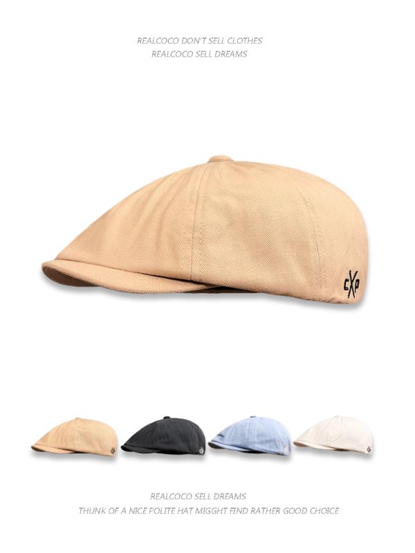 メンズ ベレー 帽 レトロ プログレッシブ ハット 前後 着用 可能 ひさし キャップ カーキ キャスケット ハット 女性 画家帽子