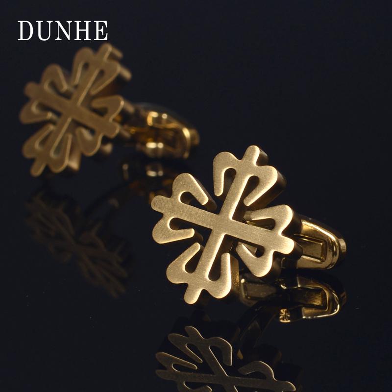 シャツ レディース カフス ボタン おしゃれ 金色 四つ葉 クローバー フレンチ カフス カフ ネイル ビジネスフレンチ ボタン ギフト ボックス