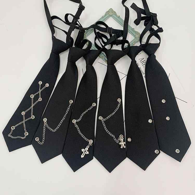 シャツ レディース ネクタイ カレッジ スラップ フリー ラブ チェーン ネクタイ カレッジ JK 制服