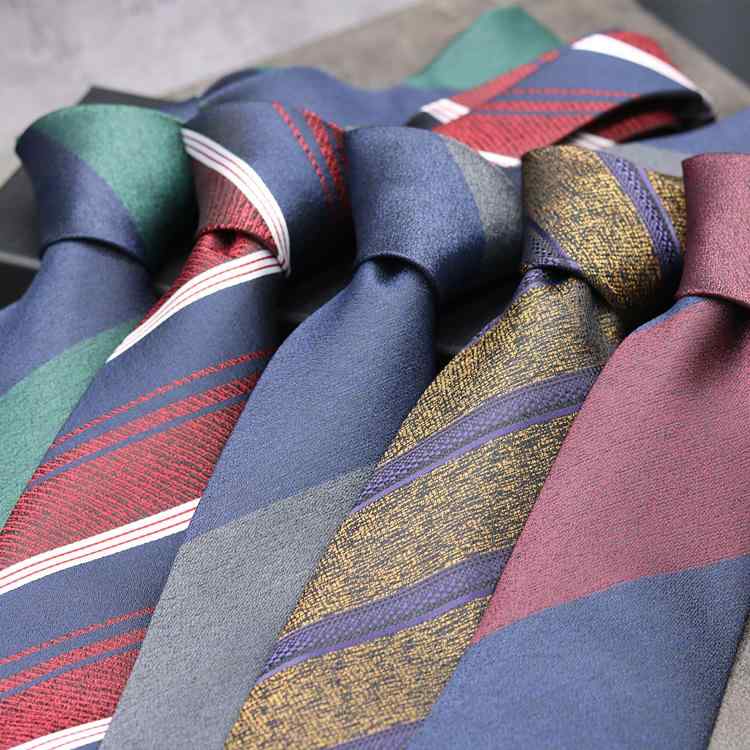 メンズ フォーマル ネクタイ レトロ ストライプ イタリアン ショップ ビジネス ウェア ライト 高級感 手結び式 ポリエステル ネクタイ