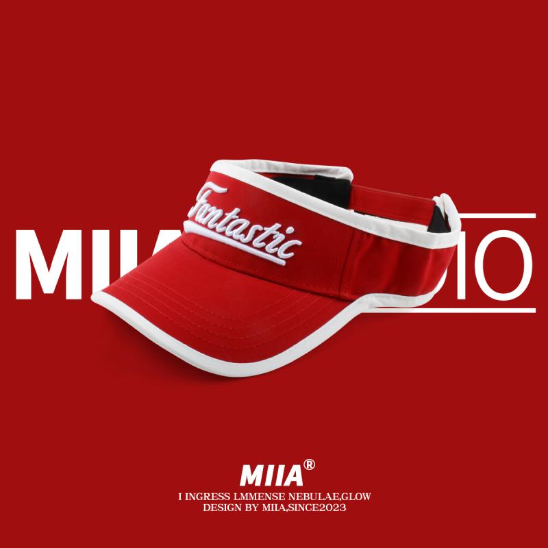 夏 サンバイザー 帽子 女性 韓国 立体 刺繍 文字 スポーツ 空 ハット トップレス 太陽 ひさ 帽子 日よけ 帽子