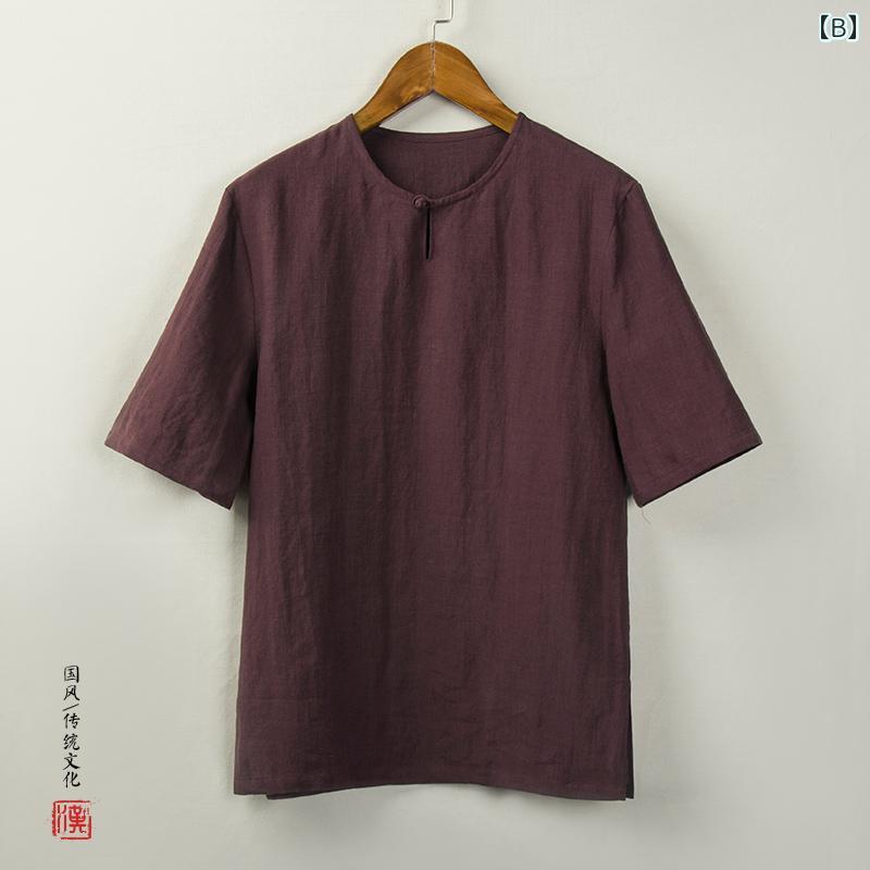 シャツ メンズ 夏 修行服 カンフー 太極拳 ...の紹介画像3
