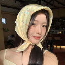 レディース 夏 綿 リネン 正方形 スカーフ ハイエンド フレッシュ 通気性 文学的 芸術的 装飾的 スカーフ 快適 花柄 スカーフ ヘッド バンド