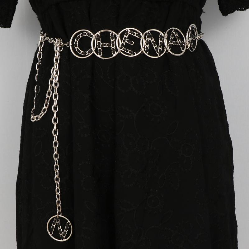 スカート レディース カジュアル ジーンズ ベルト アメリカ 金属 チェーン 英 文字 イン ファッション ..