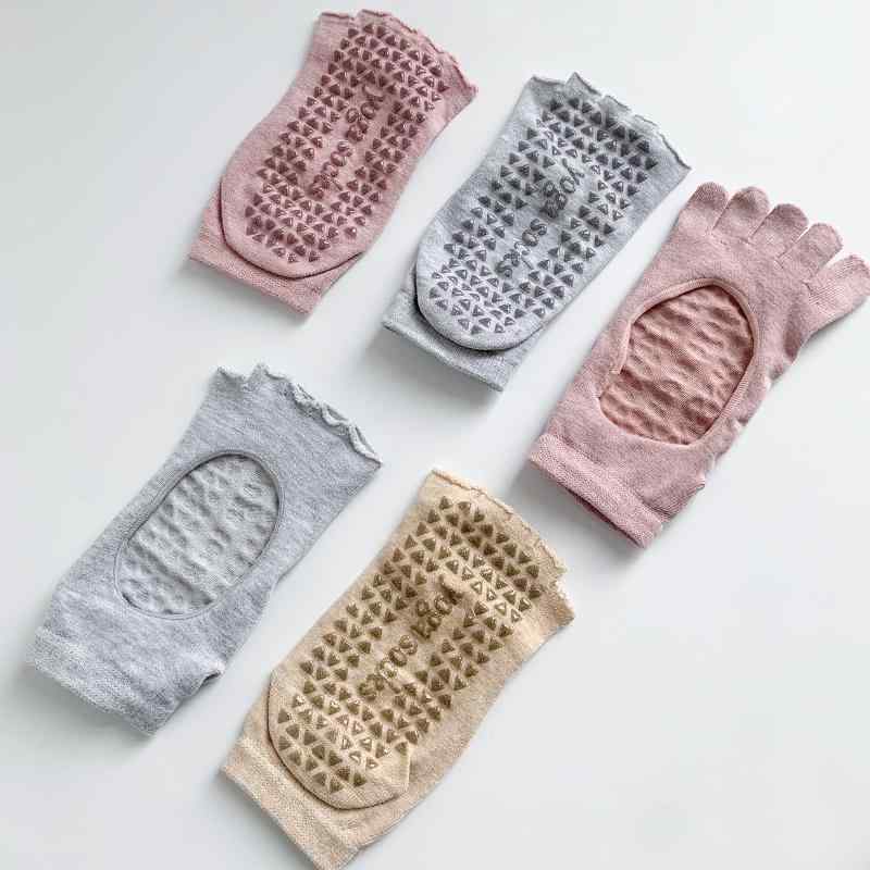 レディース 夏 ヨガ ソックス 滑りくい プロ 通気性 ピラティス トレーニング 屋内 ダンス バックレス ..