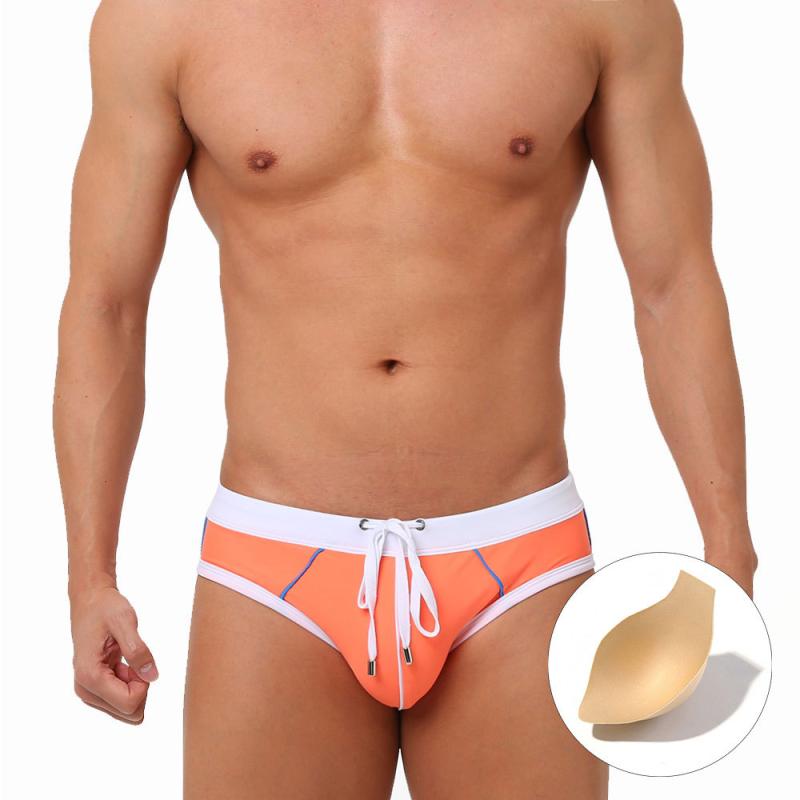 パンツ メンズ スイム 三角 水泳 カラーマッチング シンプル カップ バッグ 快適 ぴったり フィット 男子用 三角形