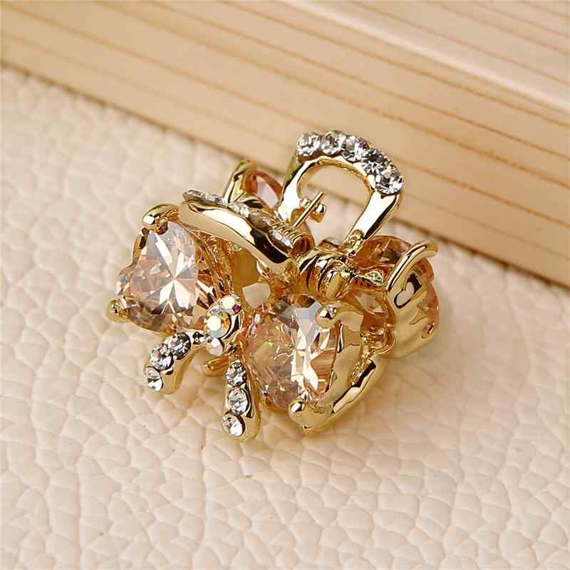 アクセサリー 夏 ヘア かわいい 髪飾り 精巧 小さい リボン 前髪 グラバー 女性 ラインストーン トップ クリップ 韓国 かわいい ヘアピン 頭飾り