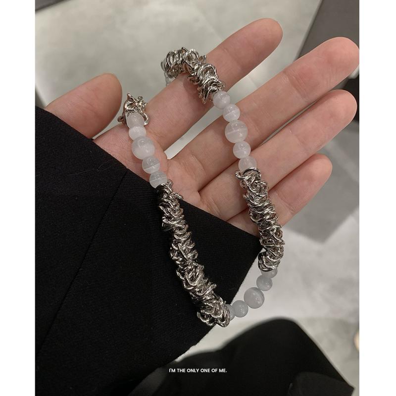 アクセサリー メンズ ネックレス かっこいい 女性用 キャッツアイ 高度 カップル チェーン スプライシング 鎖骨 チェーン