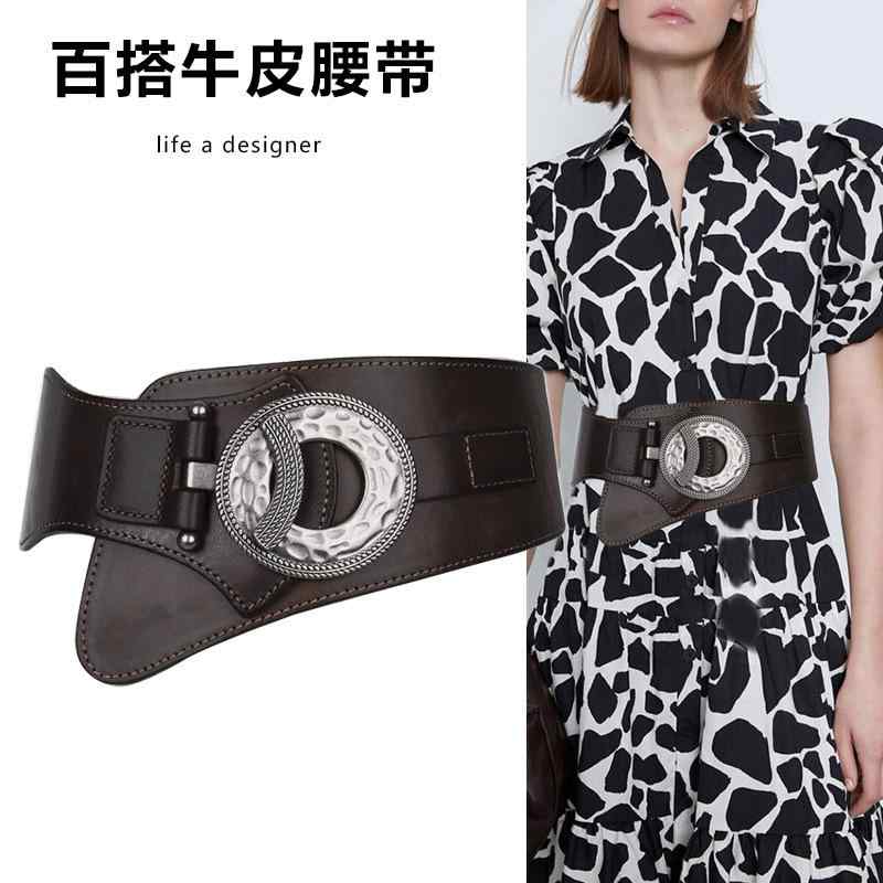 ドレス レディース ベルト 最上層 牛革 ベルト 装飾 セーター 弾性 ベルト