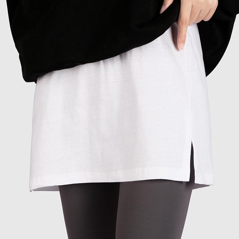 スカート レディース 冬 お尻 カーテン フェイク 裾 底 付け アーティファクト 内側に 重ねられ お尻 カバー 白い スリット 大きいサイズ