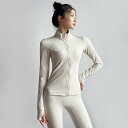 ジャケット レディース 秋 冬 プロ ジッパー スタンドカラー ヨガ ウェア スリムフィット 速乾 通気性 ジム スポーツ サイクリングウェア トップス