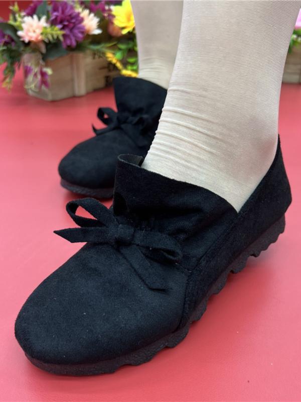 レディース 秋 春 布靴 快適 エスニック ポリウレタン 底 フラット 古風 シングル シューズ ママ 靴 黒..