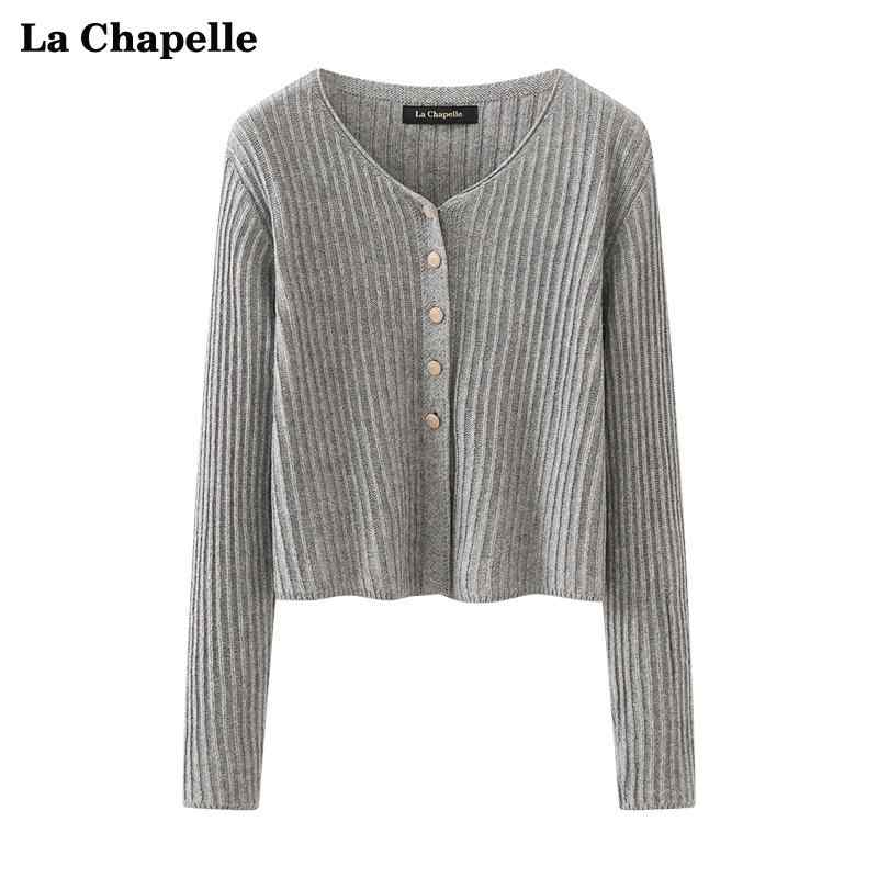 レディース 秋 長袖 ニット ファッション カーディガン Vネック ピット 無地 スリム ショート トップス