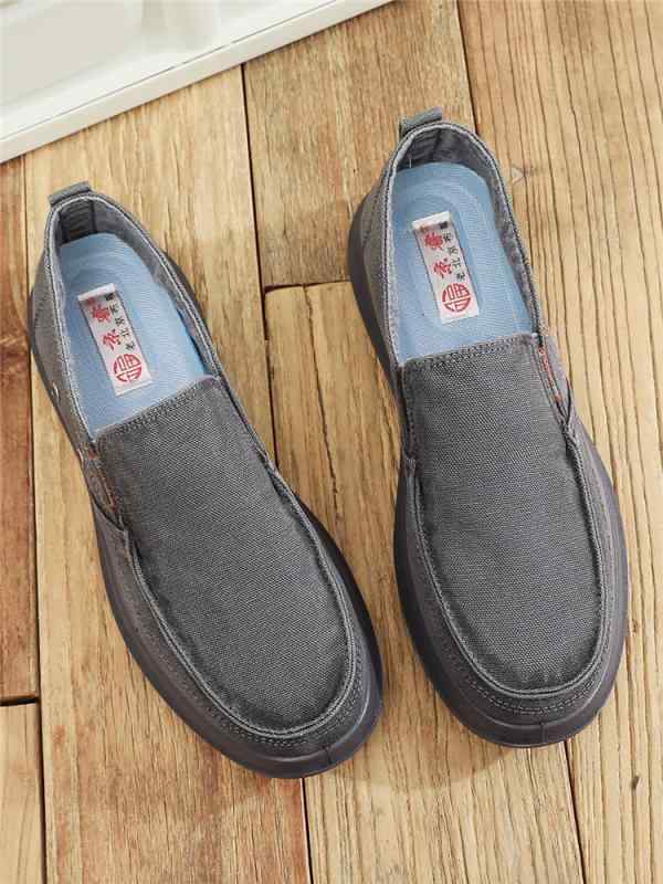 メンズ 秋 春 カジュアル エスニック 布靴 快適 通気性 ソフト ソール 滑りにくい お父さん 靴 ぺたん..