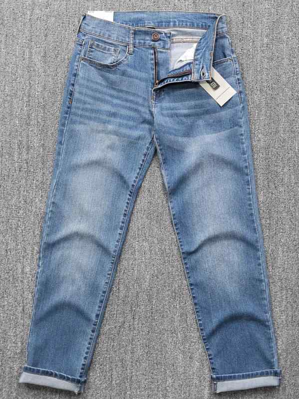 パンツ メンズ 秋 カジュアル ヘビー ブル キング フレックス ダイナミック スリム カット 快適 弾性 ジーンズ ズボン