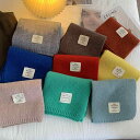 レディース 冬 ニット ウール マフラー おしゃれ 無地 スカーフ 学生 白 スカーフ 韓国 ラベル 暖かい 男性