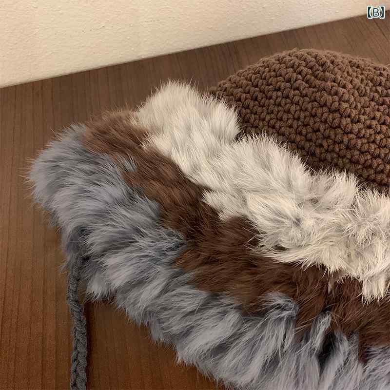 帽子 秋冬 ファー ぬいぐるみ 暖かい 耳保護 小顔効果 レディース ファッション テ...