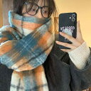 レディース 冬 マフラー おしゃれ 防寒 韓国 チェック柄 スカーフ ハイエンド あり 暖かい レトロ スカーフ