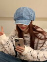 レディース 秋 冬 キャスケット帽 おしゃれ カウボーイ ベレー 帽 韓国 ビッグ ヘッド キャスケット 帽子 つば広 八角形 帽子 クラウド ハット