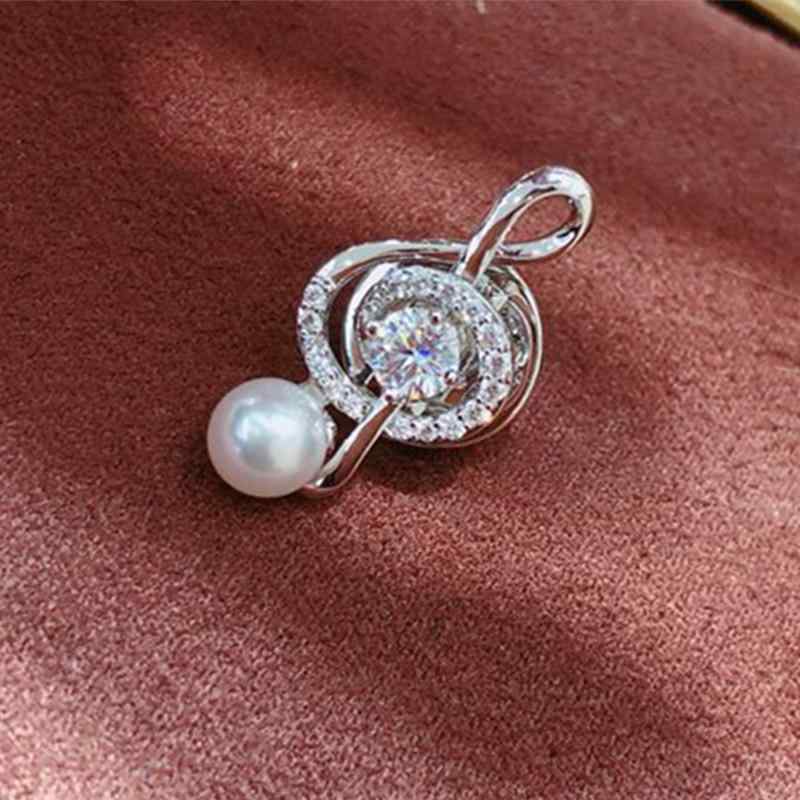 コート レディース ブローチ 美しい ファッション マイクロ 舗装 ジルコン ノート スーツ ピン カーディガン パール ハイエンド コサージュ