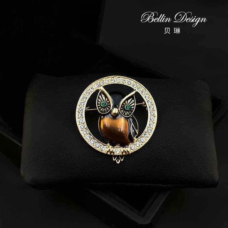 コート レディース ブローチ 卒業式 入学式 おしゃれ レトロ 立体 フクロウ ハイエンド小 動物 コサージュ スーツ 3260