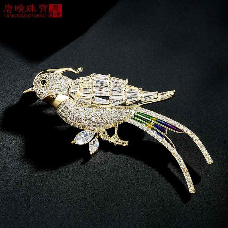 コート レディース ブローチ 卒業式 入学式 おしゃれ ハイエンド エレガント 鳥 韓国 個性 コサージュ カーディガン スーツ