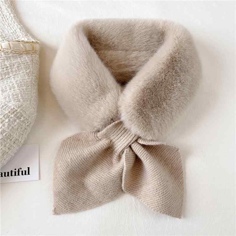 レディース 秋 冬 マフラー シンプル レトロ 韓国 スカーフ フェイク カラー クロス 暖かい イミテーシ..