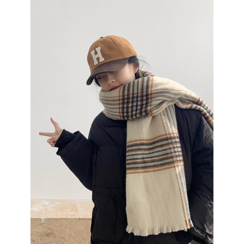 レディース 秋 冬 マフラー 優しい カラーマッチング ~ 暖かい スカーフ 肌 優しく 防寒性 厚手 学生 ..