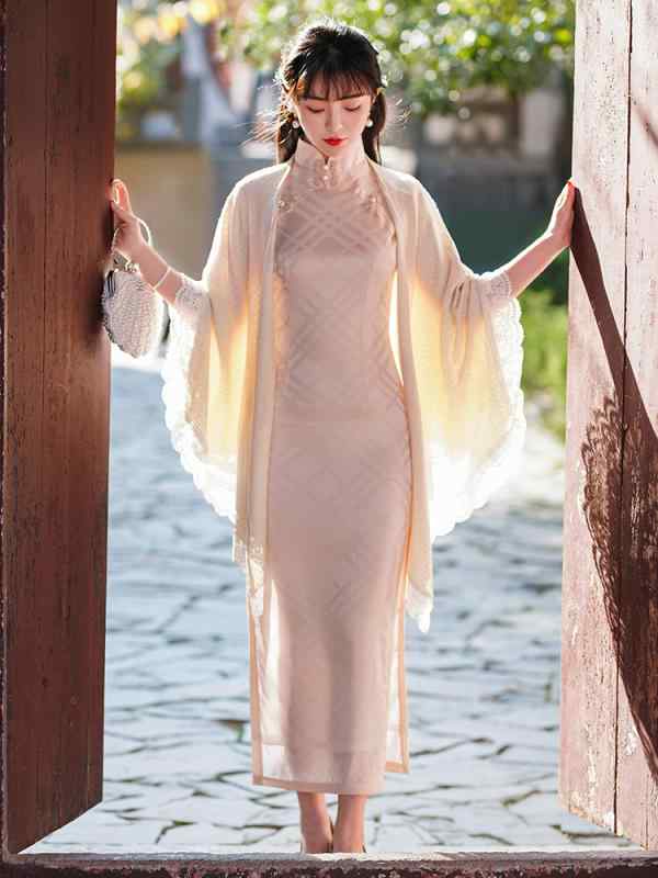 ドレス 冬 女性用 チャイナ デイリー 優雅さ フランス レトロ 若々しい ロング ショール